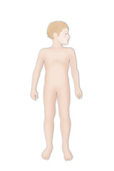 Fototapeta premium Silhouette of a child