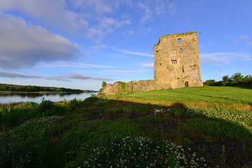 Fototapeta na wymiar A castle in Ireland in the County of Kilkenny situated on the River Suir..