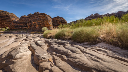 Piccaninny Creek in the dry season, in the Bungle Bungle Ranges, Purnululu World Heritage Listed...