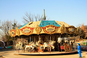 lonely old amusement park seoul korea 