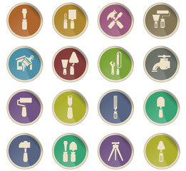 work tools icon set