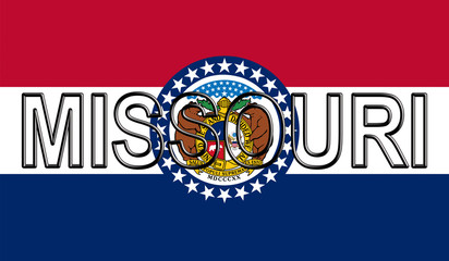 Flag of Missouri Word