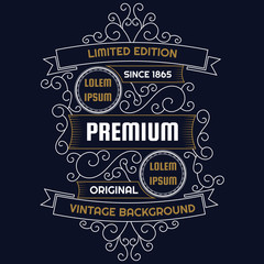 Vintage flyer background Design Template