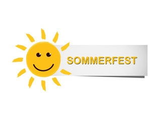 fröhliche sonne sommerfest