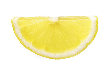 half of lemon slice isolated