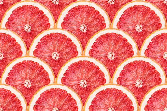 grapefruit slices seamless