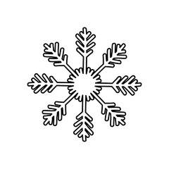 Snowflake winter symbol icon vector illustration graphic design