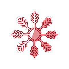 Snowflake winter symbol icon vector illustration graphic design