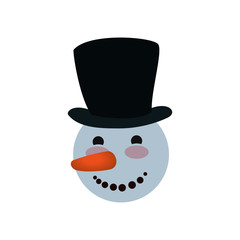 Snowman christmas cartoon icon vector illustration graphic design