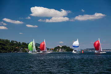 Segelregatta in Traunkirchen am Traunsee