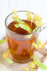 Tea with lime flower