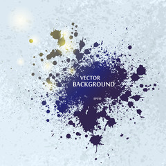 Ink blots splash background