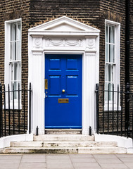 Bloomsbury door amd windows in London. England