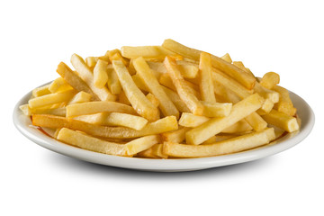 french fries on dish