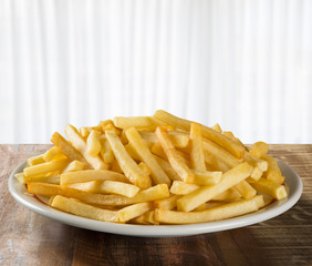 french fries on dish