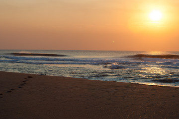 Fototapeta na wymiar sunrise at the seaside in south africa