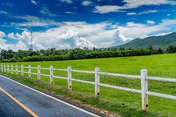 Fototapeta premium White Concrete fence
