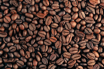 Obraz premium koncepcja tło ziarna kawy