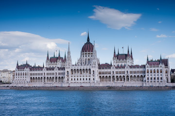Budapest, Hungary - The Parliament form the river
