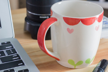 コップとレンズ