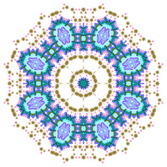 Colorful element on the white background.