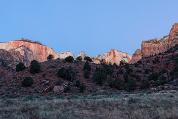 Zion National Park Sunrise Landscape