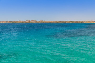 Fototapeta na wymiar Coastline of Hurghada, Egypt