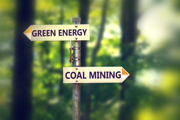 Green energy or coal mining