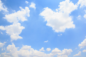 Clouds with blue sky background.