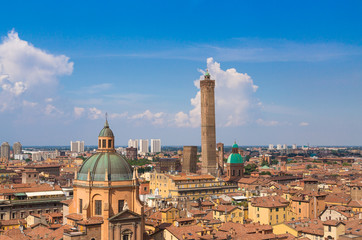 Fototapeta na wymiar Panorama von Bologna Emilia Romagna Italien