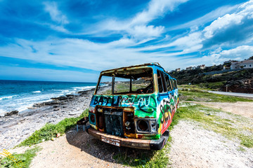 camper van abandoned