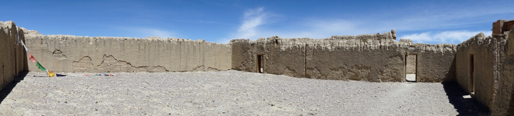 Inside ruins