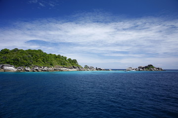 Similan National Park is one of the most beautiful sea in Thailand. There are a group of nine island in Phung Nga province.