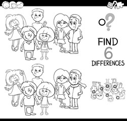 spot the difference coloring page