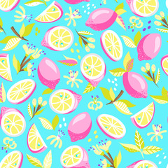 seamless pattern with lemon