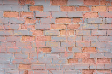 Painted distressed grunge brickwall background.
