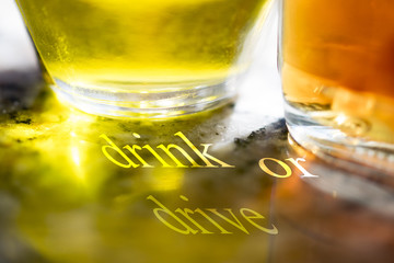 drink or drive: concept