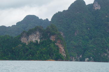 Towering limestone mountains