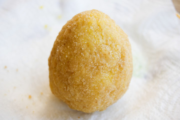 street food: fried arancini