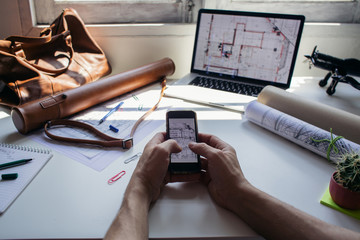 Architect's workspace