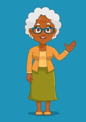 African American old lady