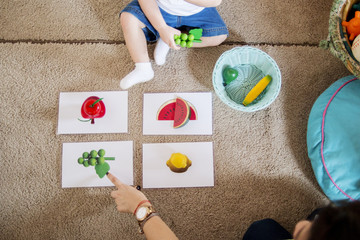 Montessori classroom fruit cards