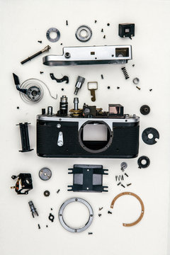 Camera in pieces