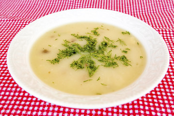 Sebzeli Mantar Çorbası