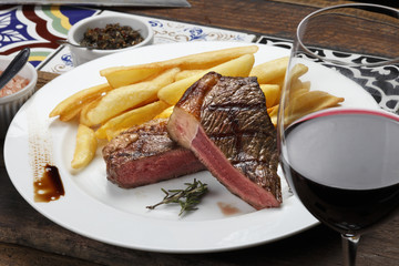 fries with Brazilian picanha