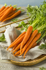 Raw Organic Fresh Orange Carrots