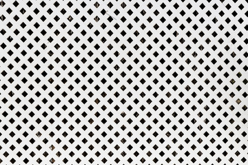 background white wooden lattice. square pattern - obrazy, fototapety, plakaty