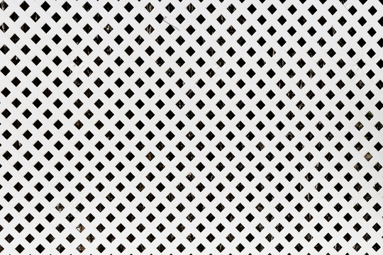 background white wooden lattice. square pattern