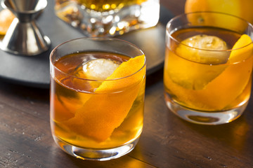 Homemade Boozy Old Fashioned Cocktail