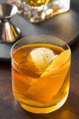 Homemade Boozy Old Fashioned Cocktail